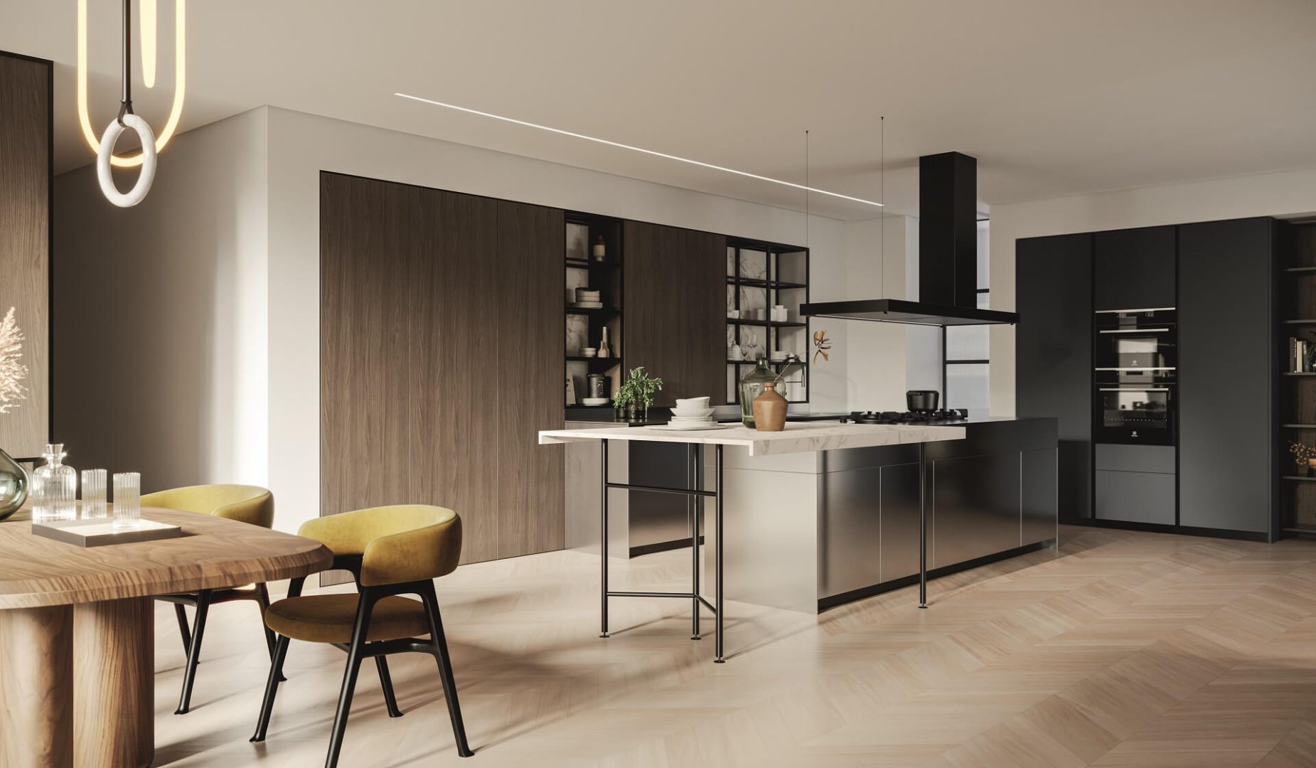 מטבח דגם D23 מבית דא קוצ'ינה