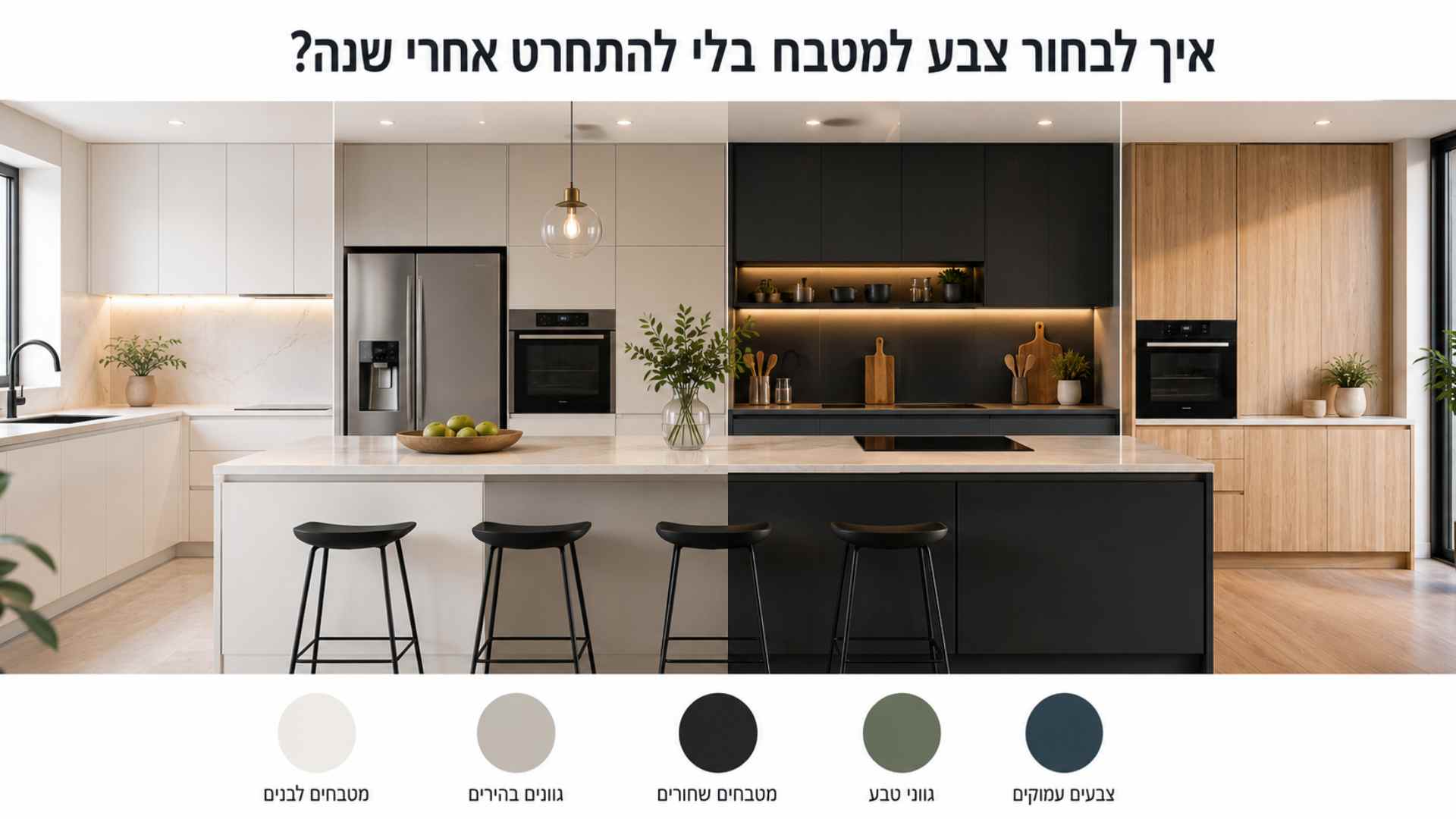איך לבחור צבע למטבח בלי להתחרט אחרי שנה