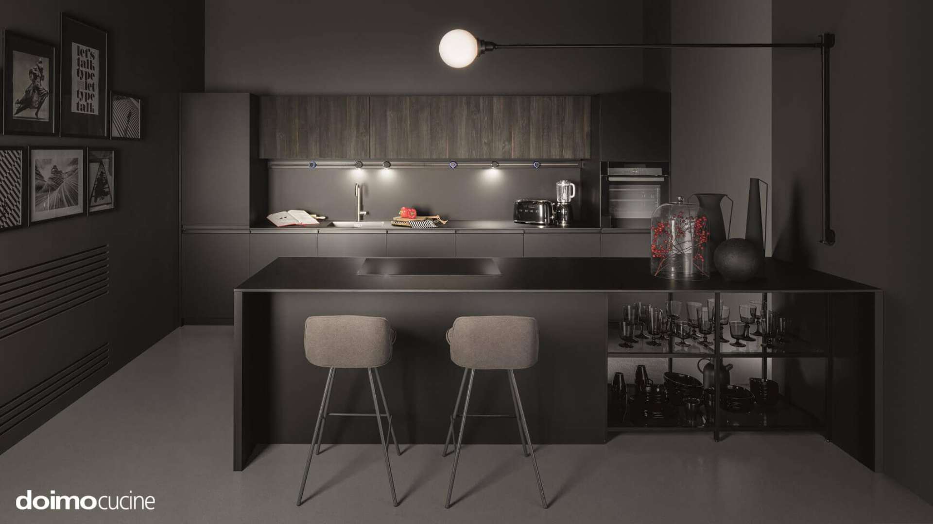 איך מתכננים מטבח שחור בלי ליצור עומס או חשיכה